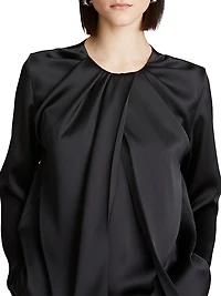 Presley Draped Satin Top