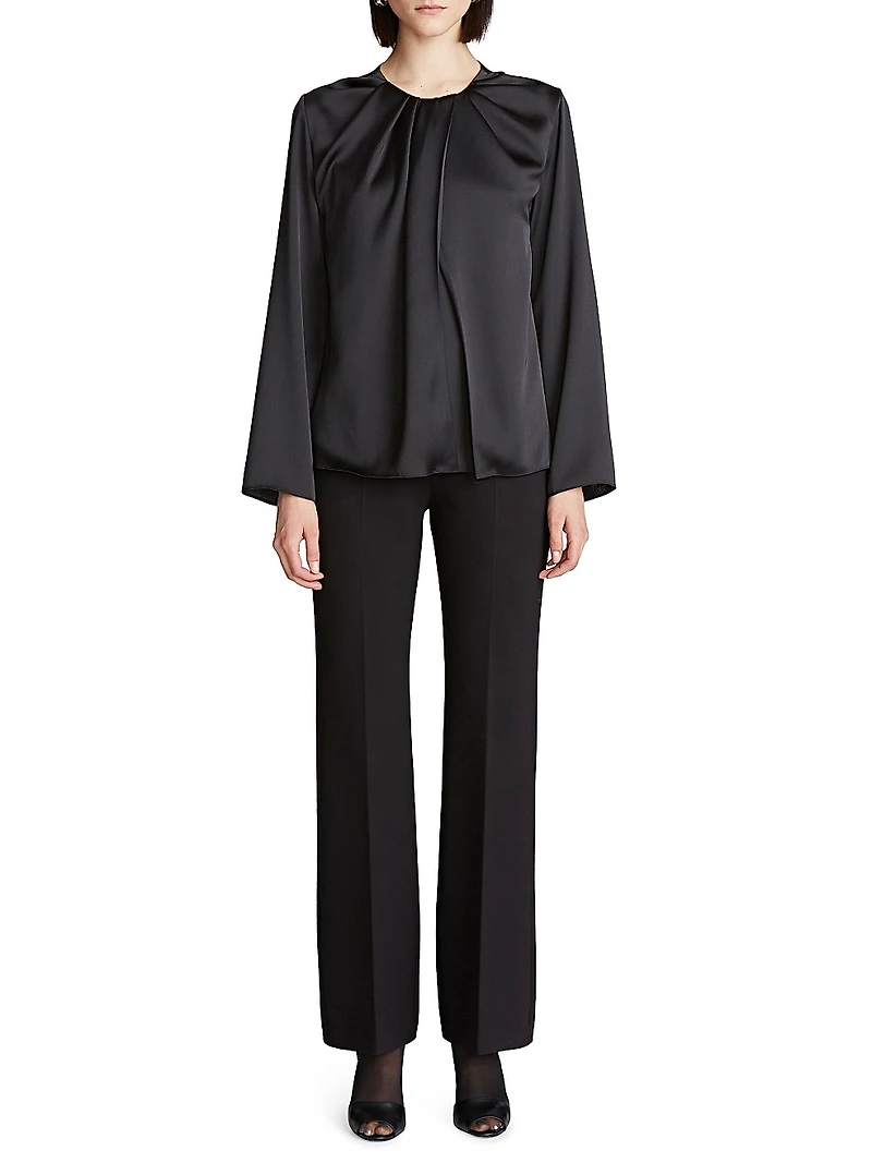 Presley Draped Satin Top