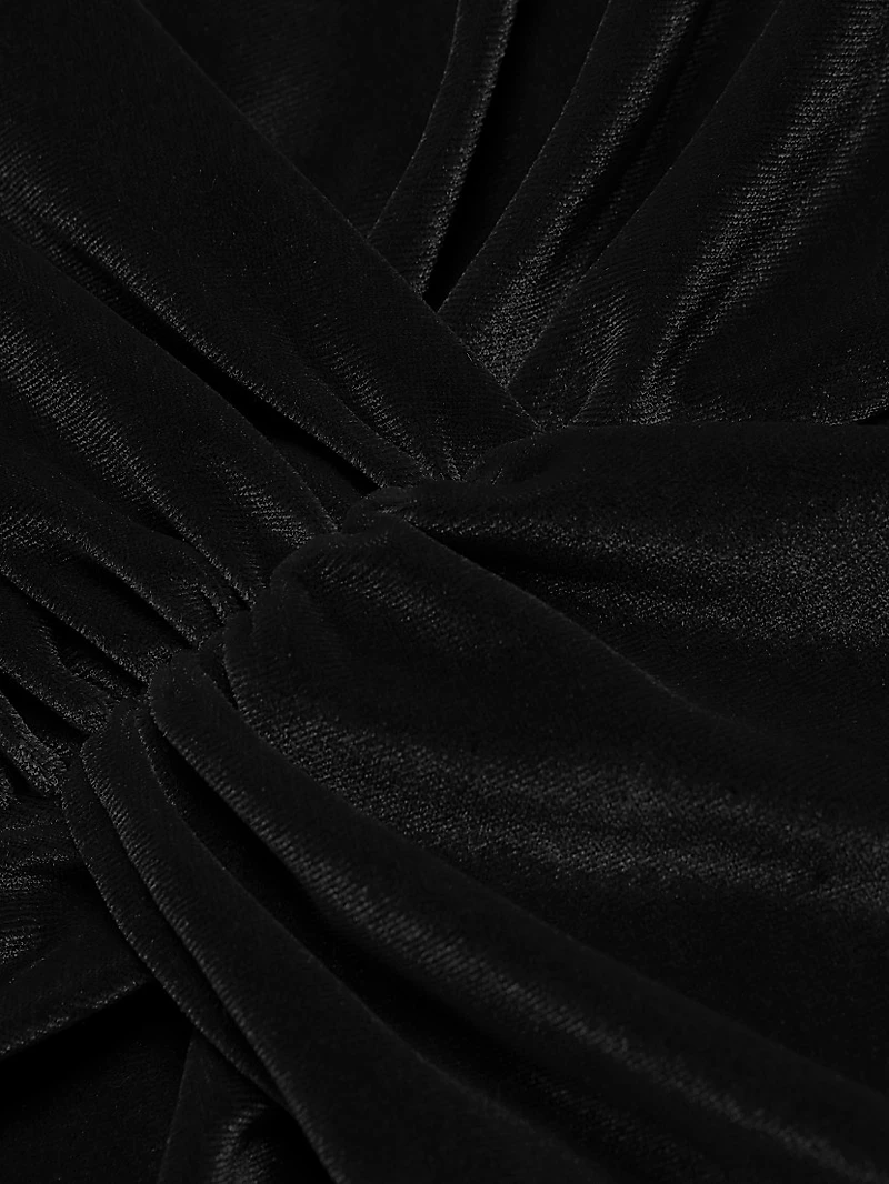 Misse Long-Sleeve Velvet Gown