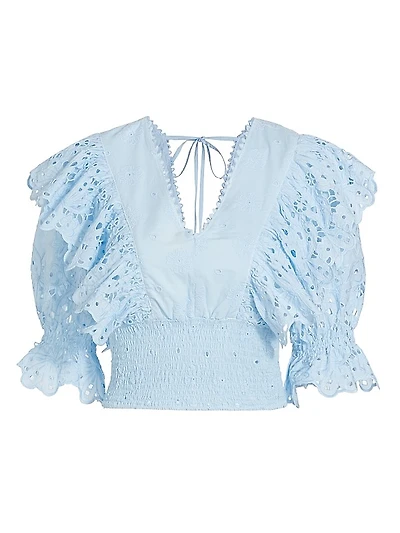 Calla Ruffle Crop Top
