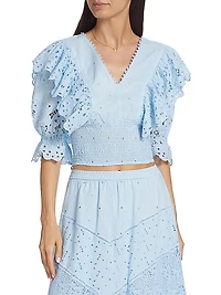Calla Ruffle Crop Top