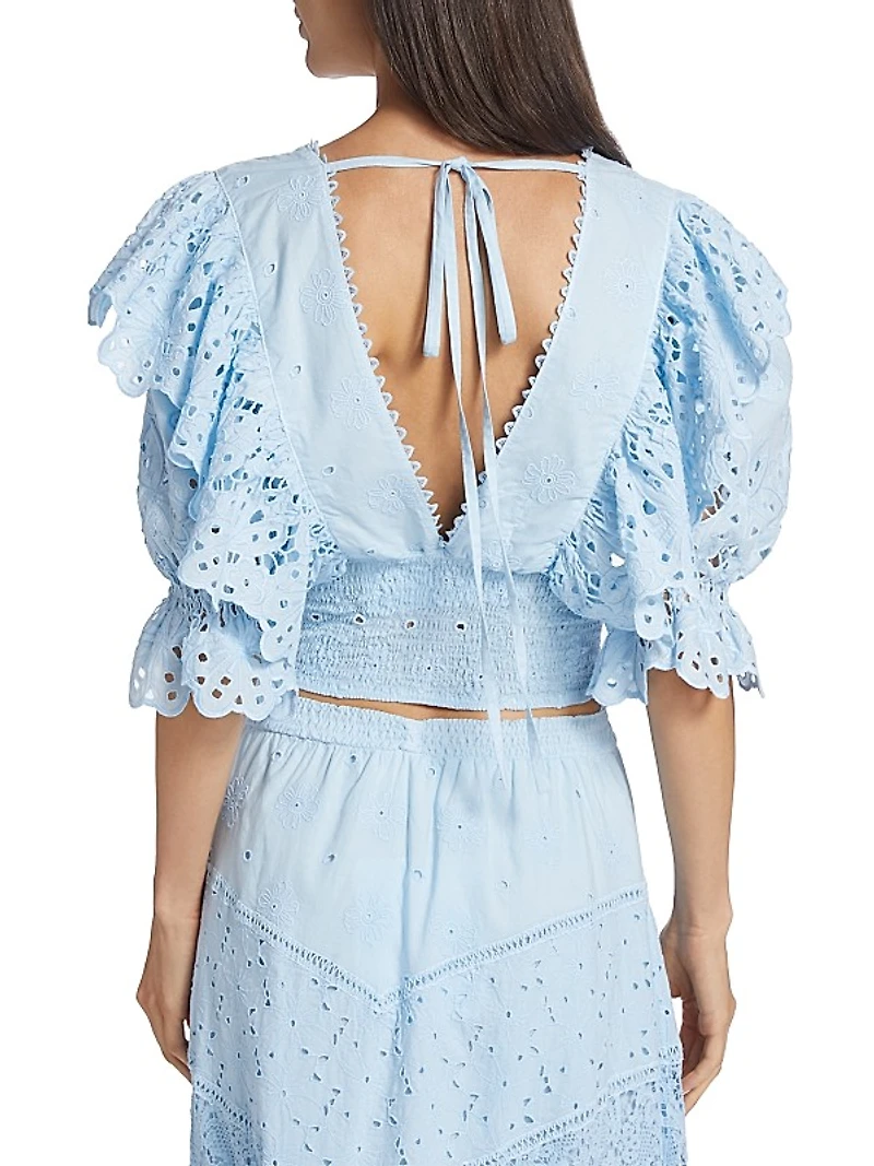 Calla Ruffle Crop Top