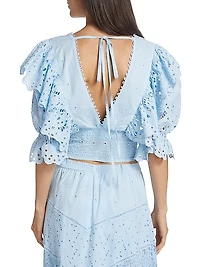Calla Ruffle Crop Top