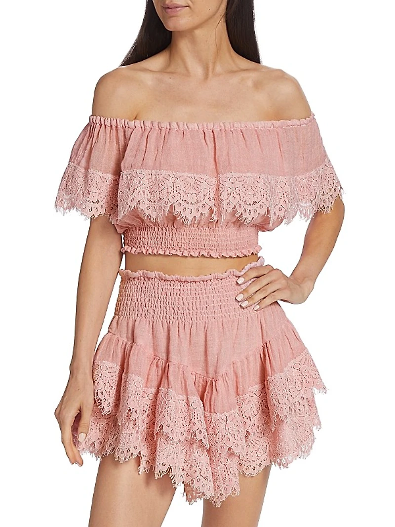 Mykonos Lace Crop Top