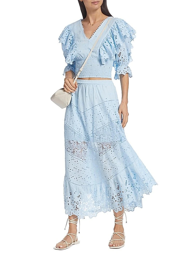 Calla Lace Midi Skirt