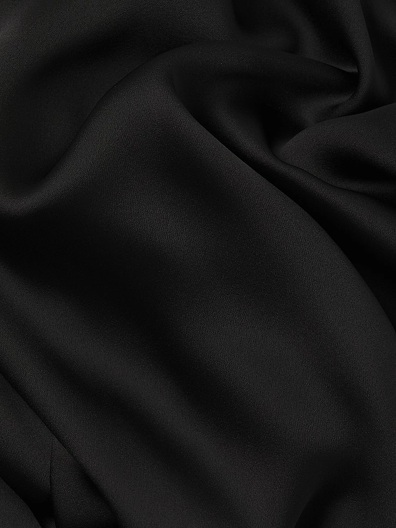 Tatiana High-Neck Satin Gown