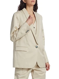 Blaire Relaxed Cotton Blazer