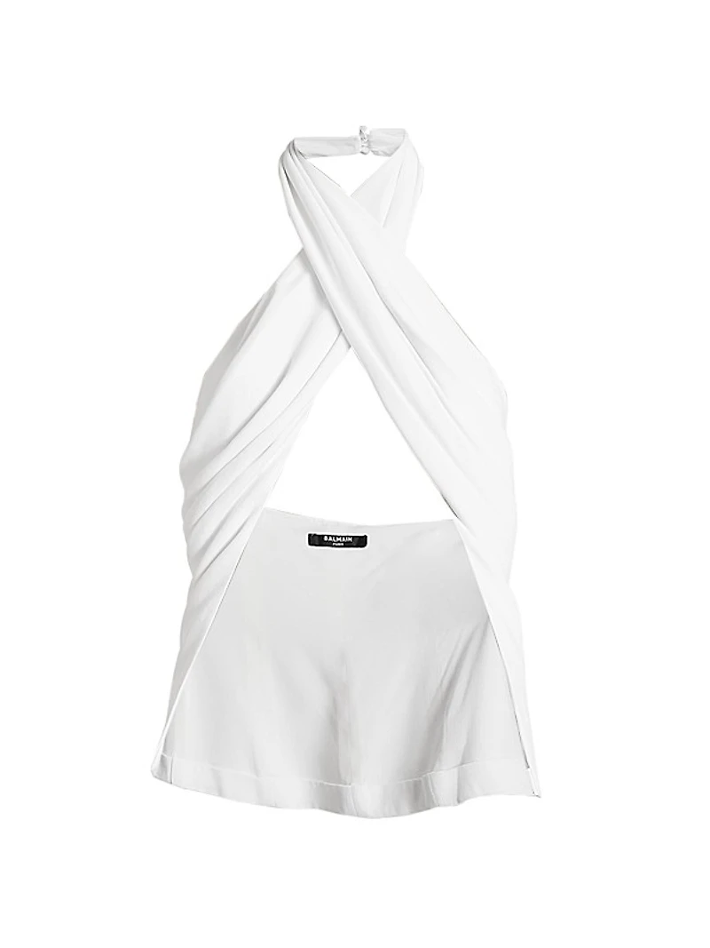 Crepe Draped Top