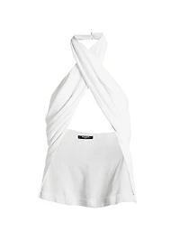 Crepe Draped Top