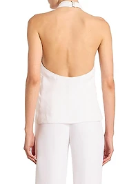 Crepe Draped Top