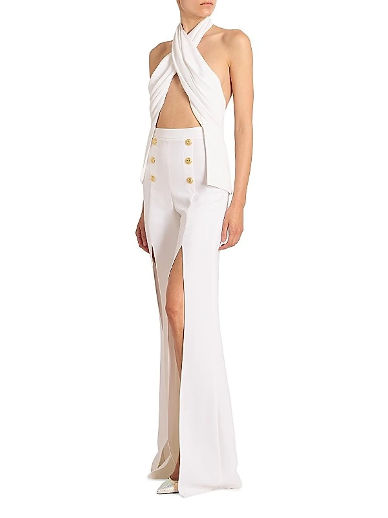 Crepe Draped Top
