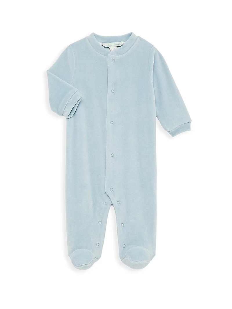 Baby's Velour Angel Wing Sleepsuit