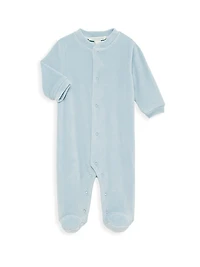 Baby's Velour Angel Wing Sleepsuit