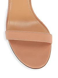 So Nude Leather Sandals