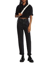 Lola Cropped Trucker Top