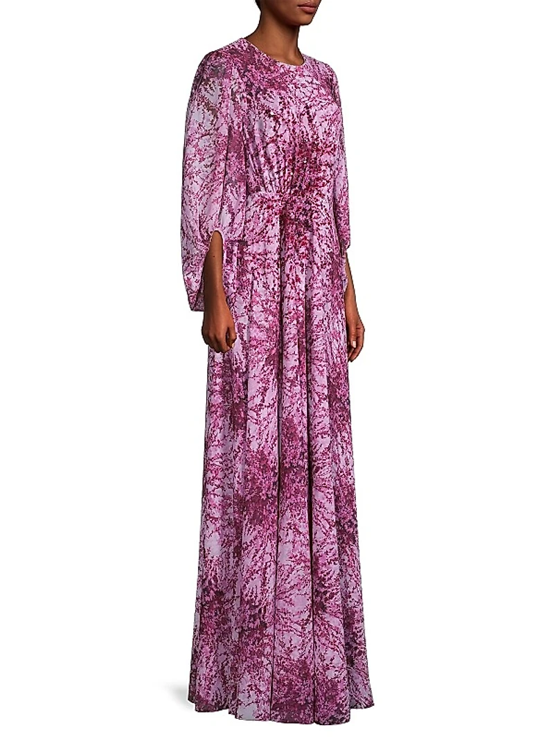 Bianca Floral Sequin Gown