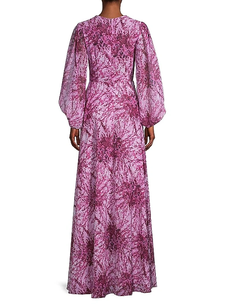Bianca Floral Sequin Gown