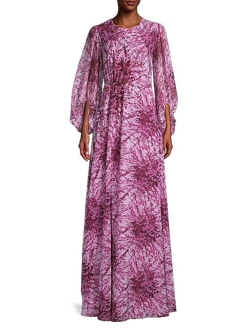 Bianca Floral Sequin Gown
