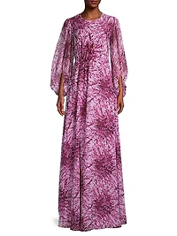 Bianca Floral Sequin Gown