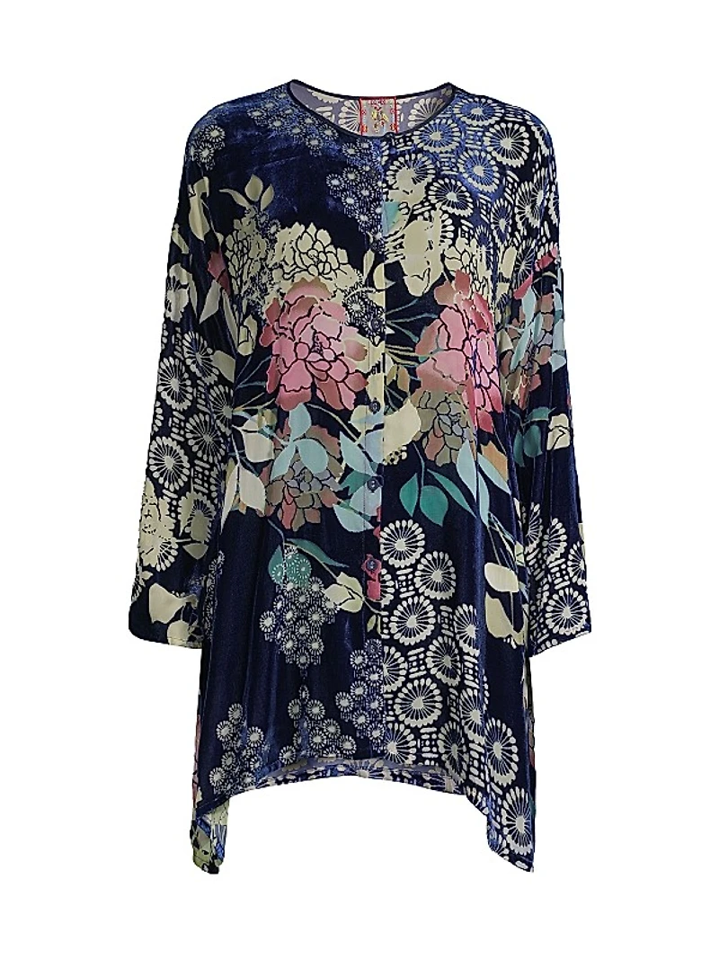 Sierra Burnout Velvet Tunic