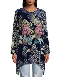 Sierra Burnout Velvet Tunic