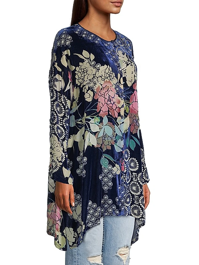 Sierra Burnout Velvet Tunic
