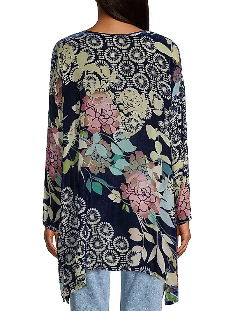 Sierra Burnout Velvet Tunic