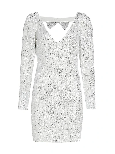 Sequin Jersey Bow Minidress