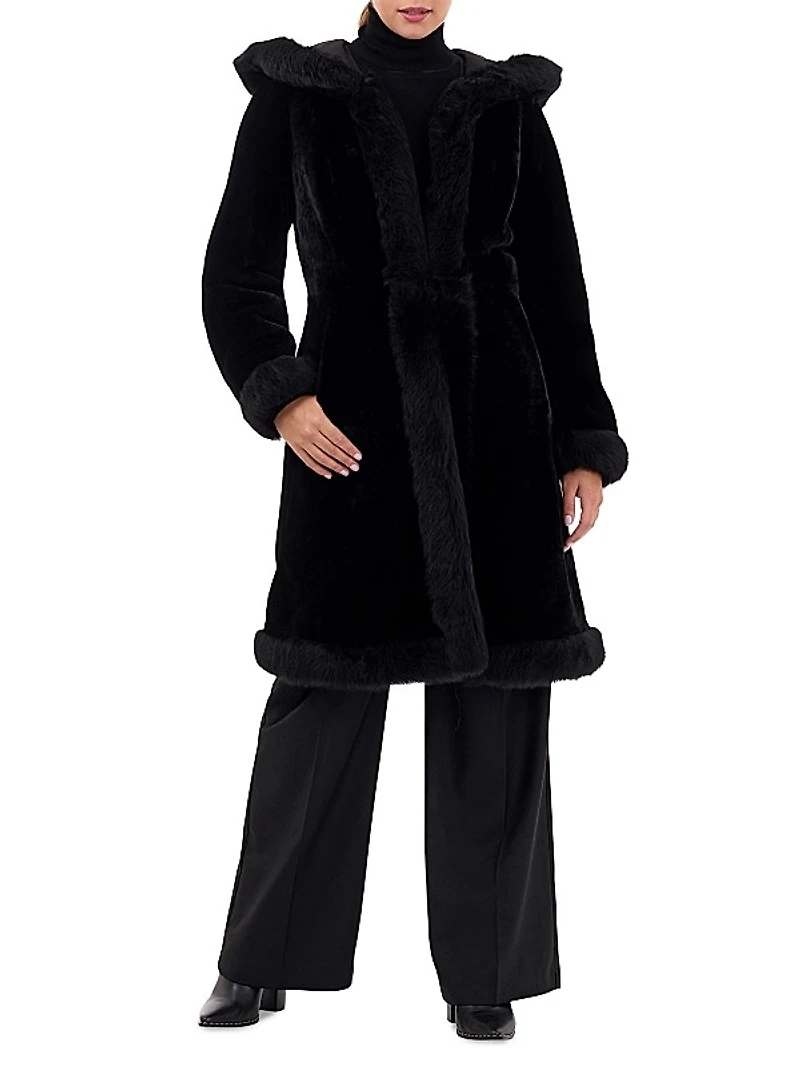 Reversible Shearling Lamb Coat