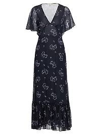 Kover V-Neck Tiered Maxi Dress