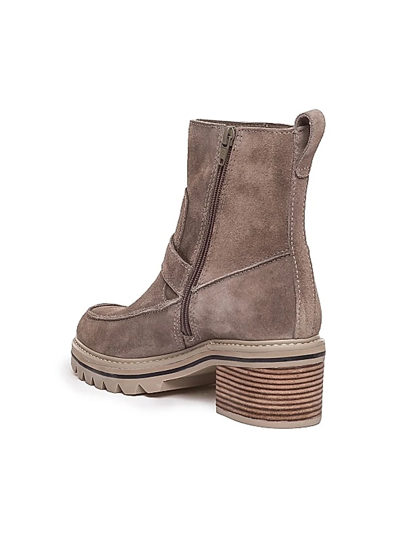 Sonja Suede Buckle Bootie