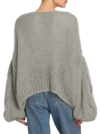 Anagram Mohair-Blend Logo Sweater