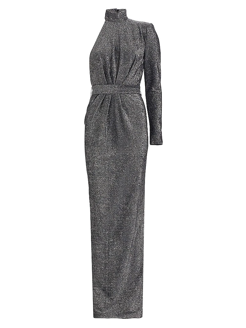 Quinn One-Sleeve Column Gown