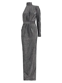 Quinn One-Sleeve Column Gown