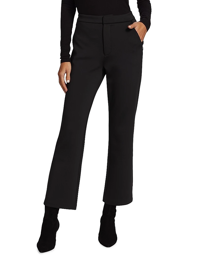 Cropped Shiny Scuba Pants