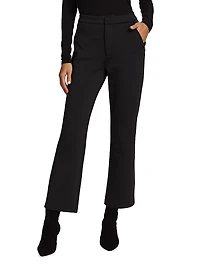 Cropped Shiny Scuba Pants