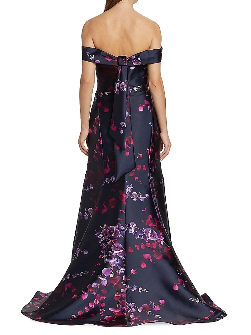 Mikado Off-The-Shoulder Mermaid Gown