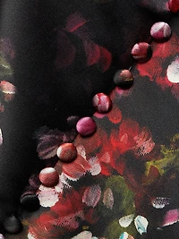 Mikado Strapless Paneled Cocktail Dress