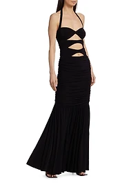 Peekaboo Mio Fishtail Gown