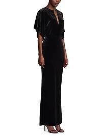 Obie Velour Gown
