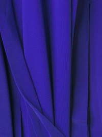Wrap-Front Knit Column Gown