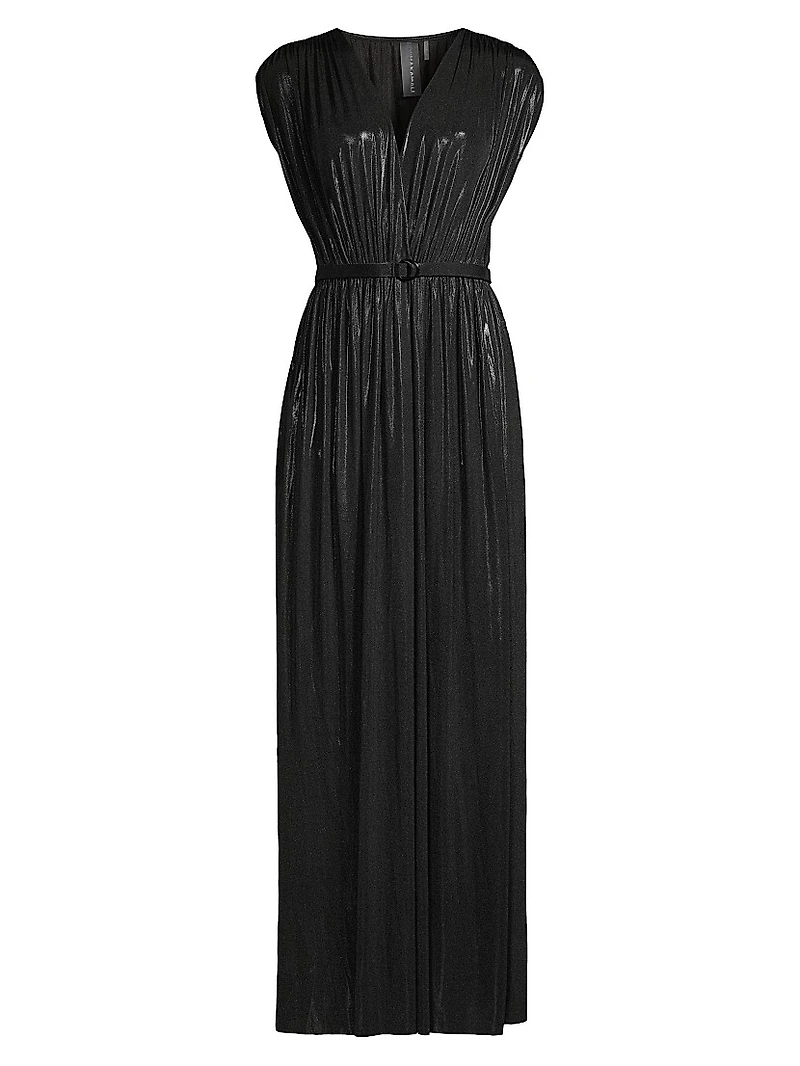 Athena Sheen Belted Gown