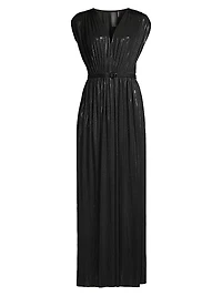 Athena Sheen Belted Gown