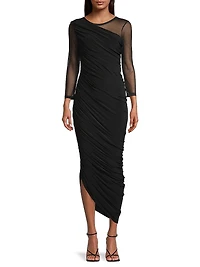 Diana Shoulder-Side Drape Gown