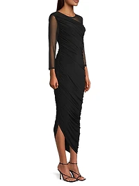 Diana Shoulder-Side Drape Gown
