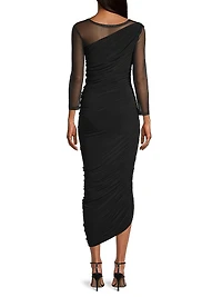 Diana Shoulder-Side Drape Gown