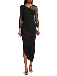Diana Shoulder-Side Drape Gown