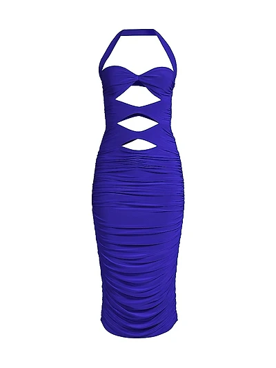 Mio Peekaboo Midi-Dress