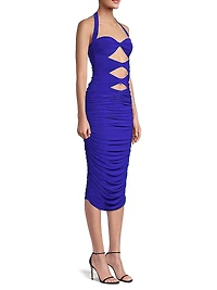 Mio Peekaboo Midi-Dress