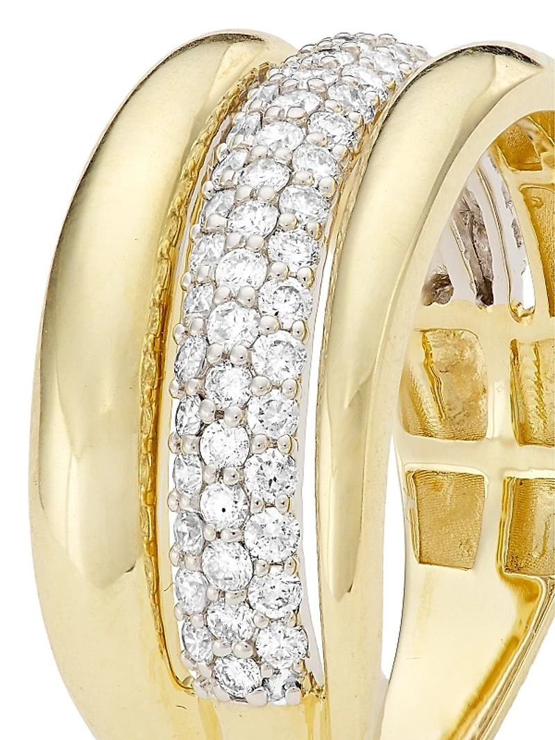 14K Yellow Gold & 0.6 TCW Diamond Ring